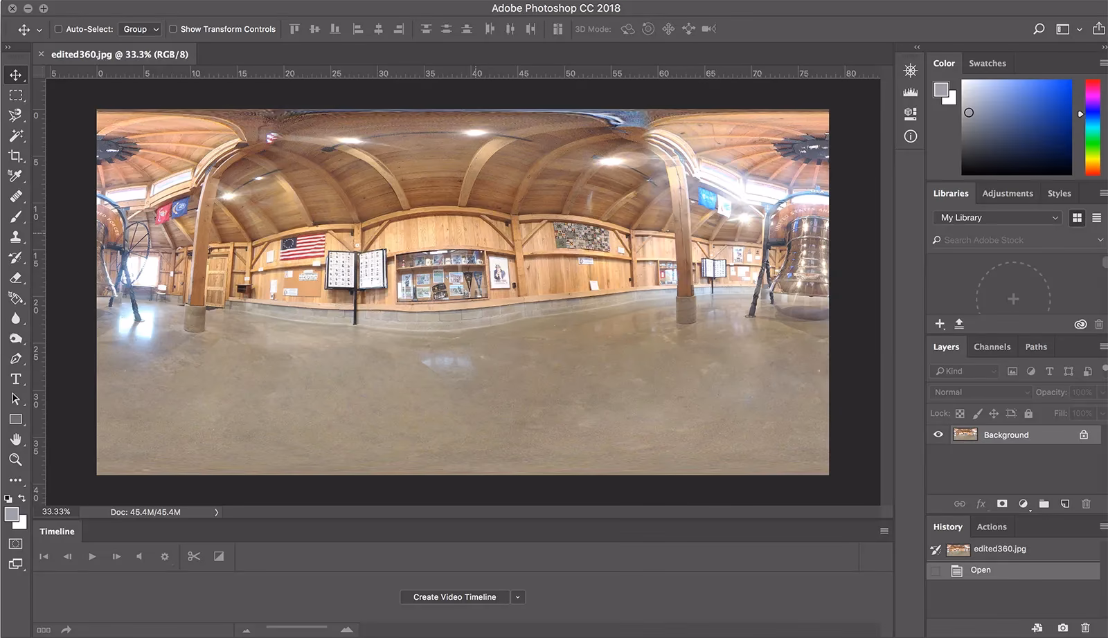 How do I turn a photo into a 360 photo?