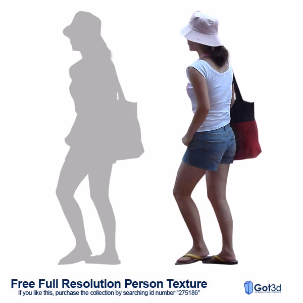 Where can I find free 3D human models?