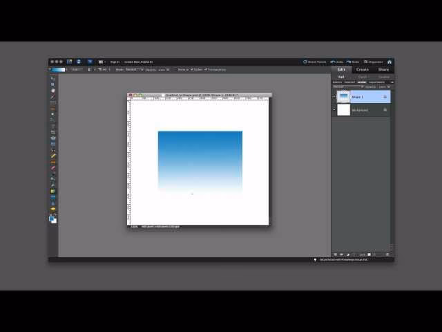 How to put gradient in rectangle in photoshop?