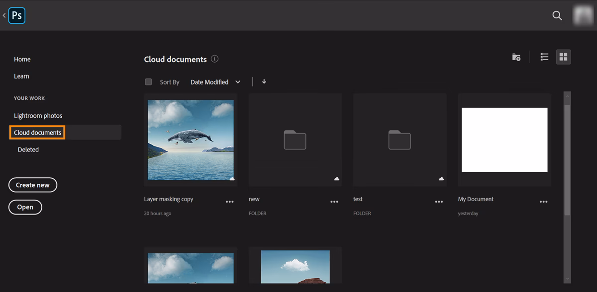 How do I turn off cloud storage in Adobe?