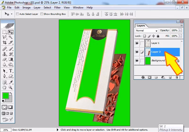 Jak zmenšit vrstvu ve Photoshopu?