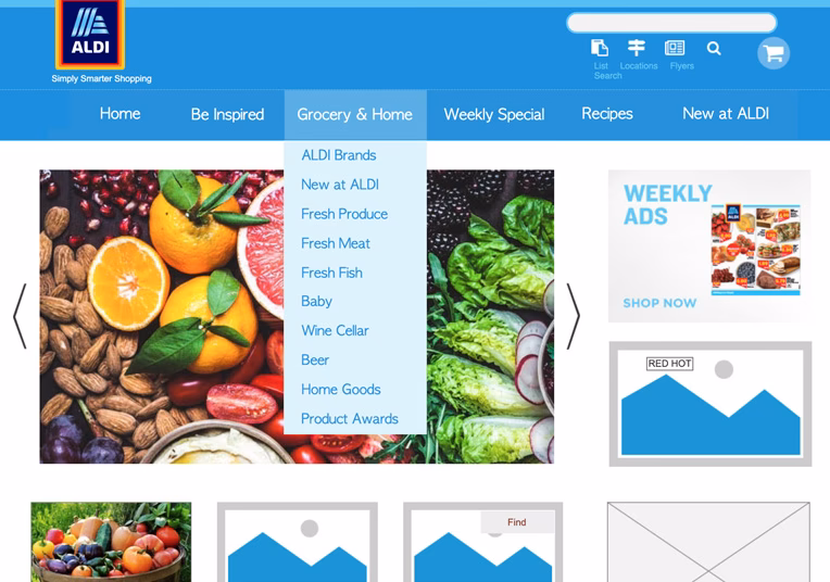 What happened to ALDI online shopping?