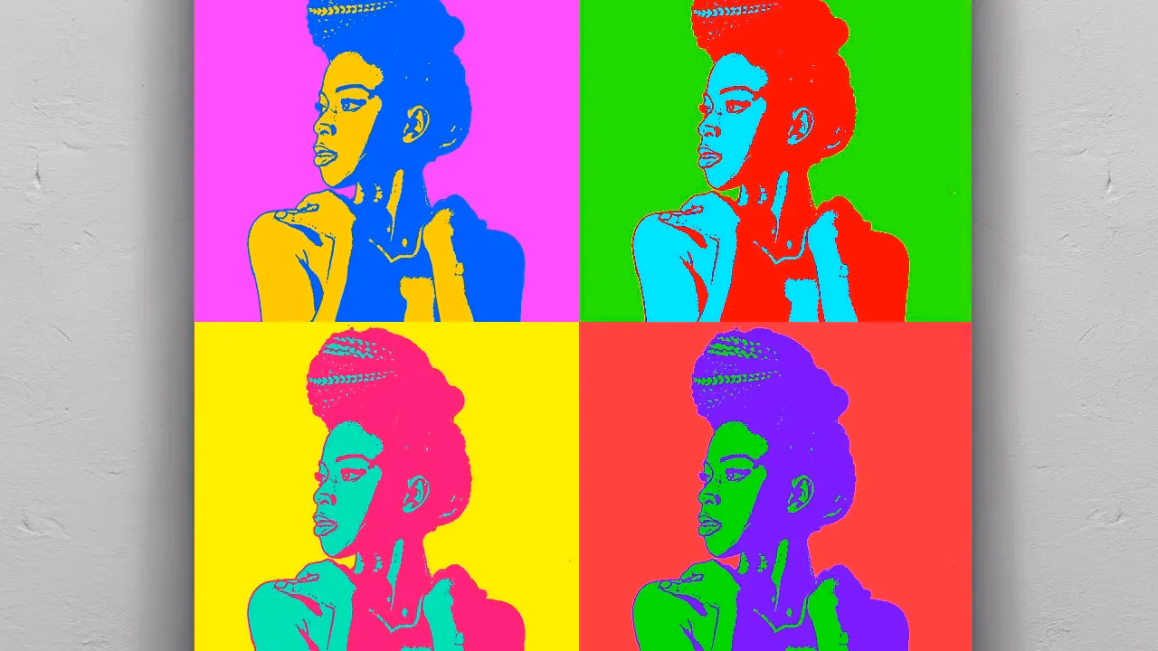 How do you turn a picture into Andy Warhol style?
