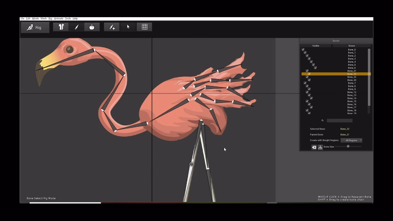 What is the bone animation technique?