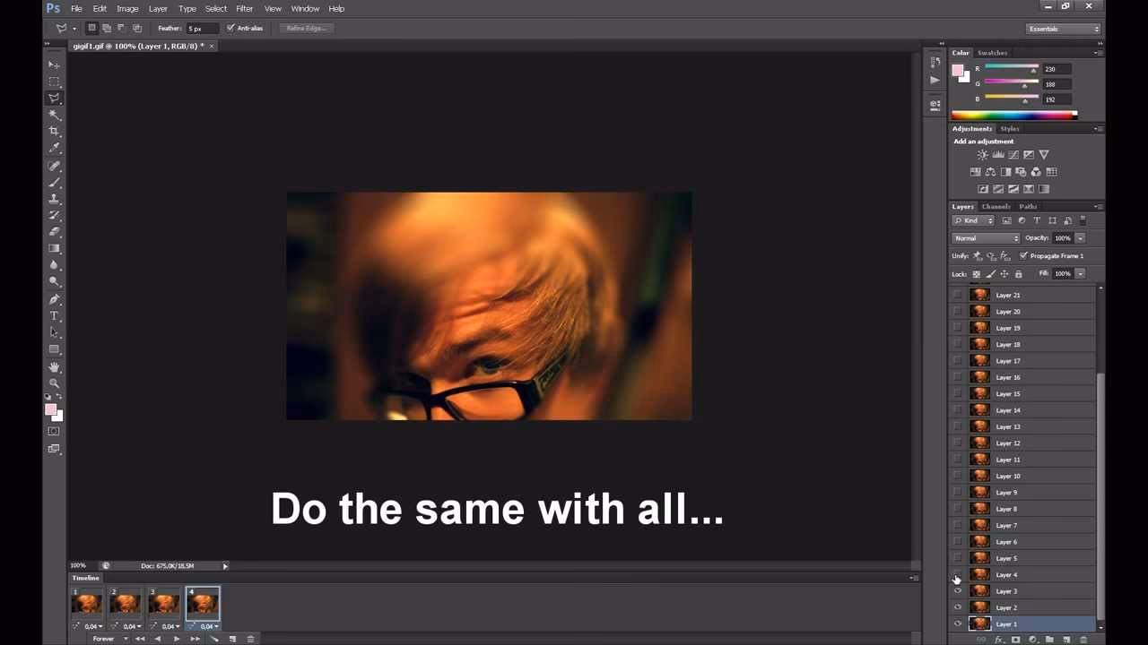 How do I add special effects to GIFs?