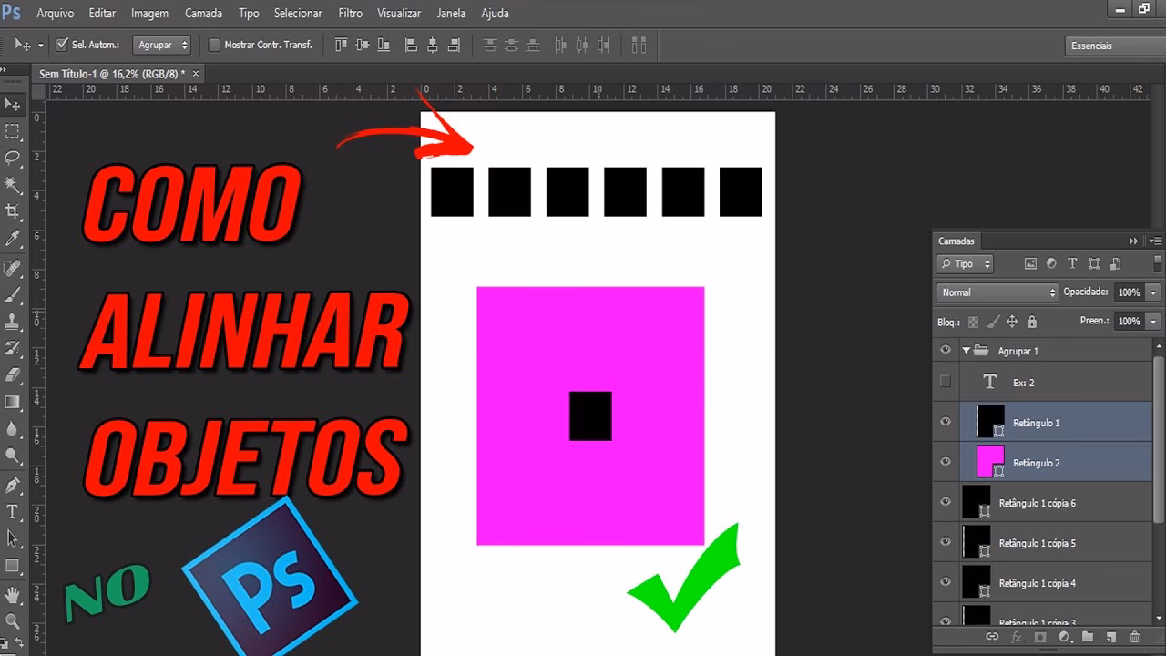 O que faz o Ctrl+T no Photoshop?