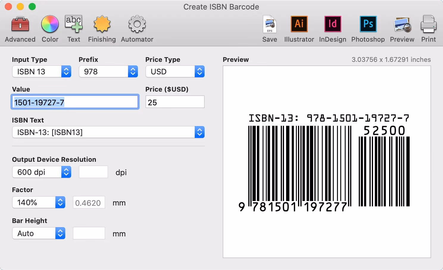 What software creates barcodes?