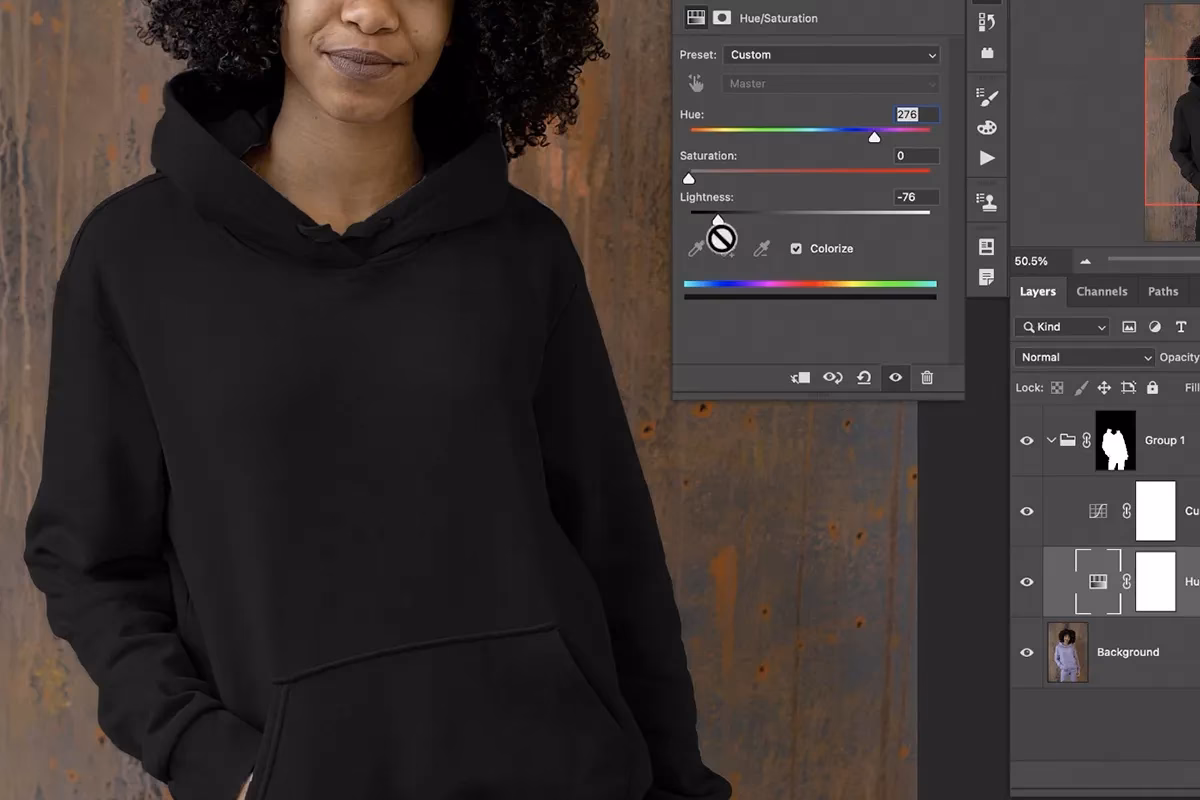 How to change black to rich black in Photoshop?