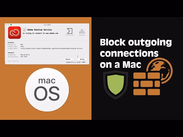How to block outbound connections on a Mac?