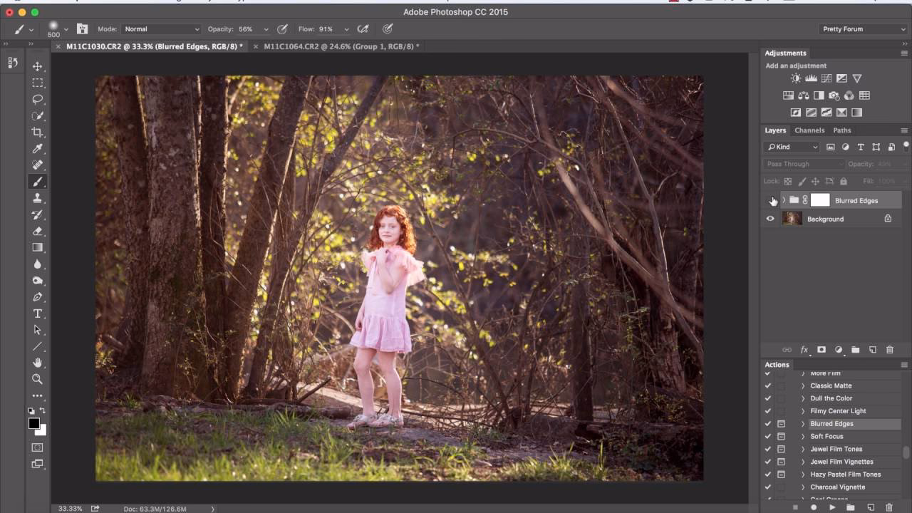 How to manipulate corners in Photoshop?