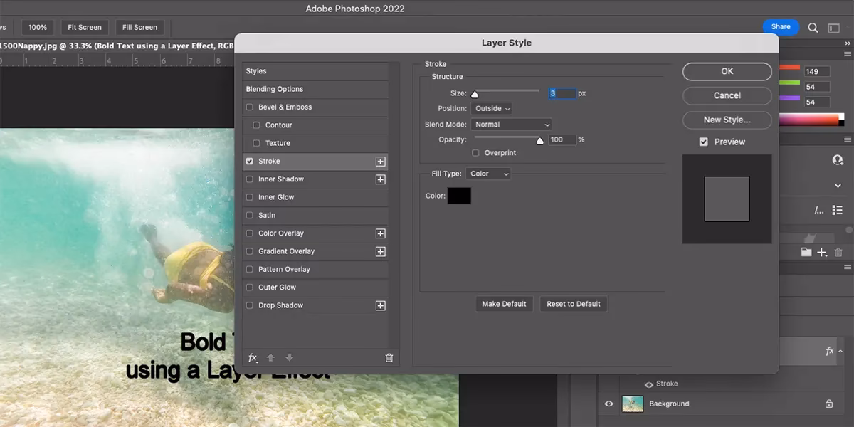 Which font style is bold?