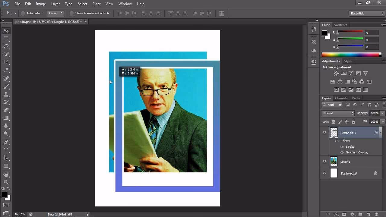How to get image front in Photoshop?