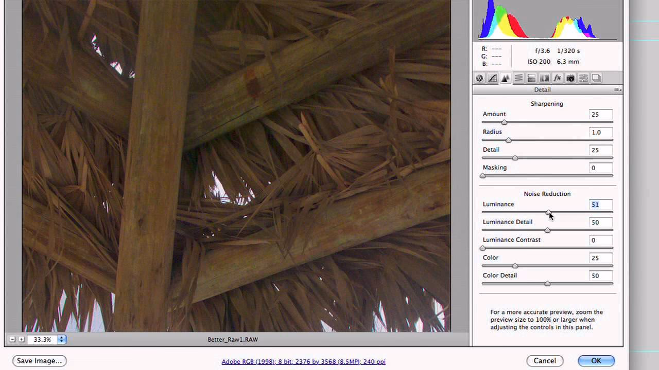 How do I improve the quality of an image in Photoshop CS5?