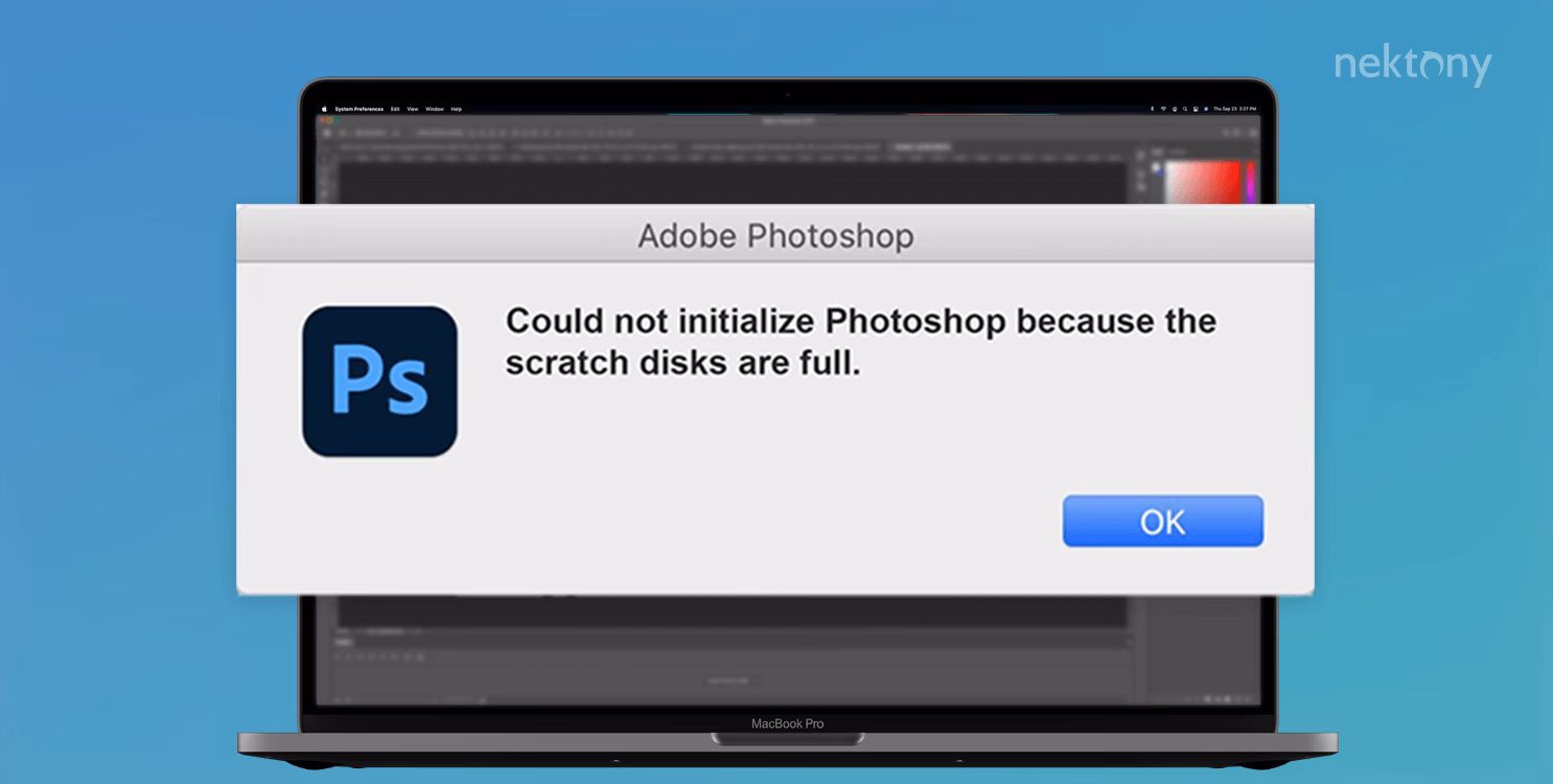 How much scratch disk space do you need to open Photoshop?