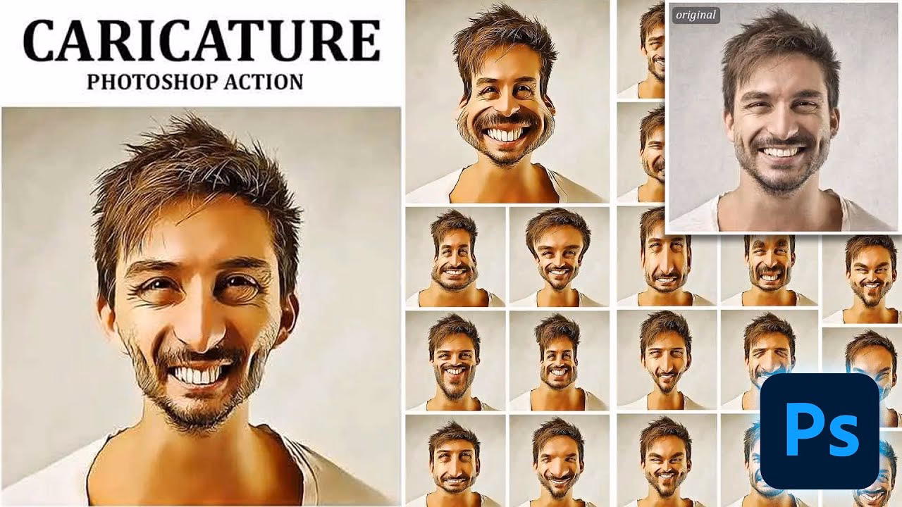 How to give caricature effect in Photoshop?