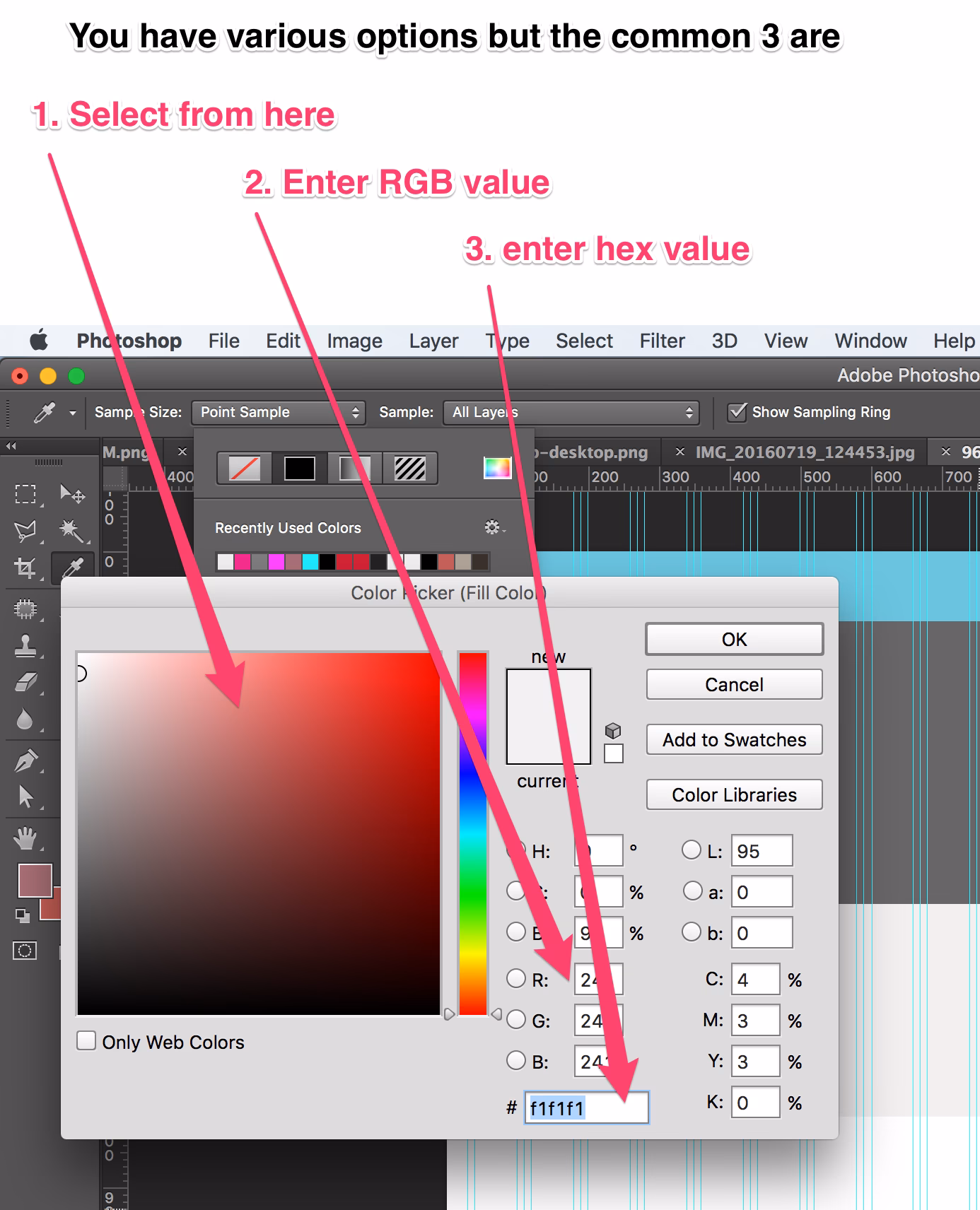 How to change border color in Photoshop?