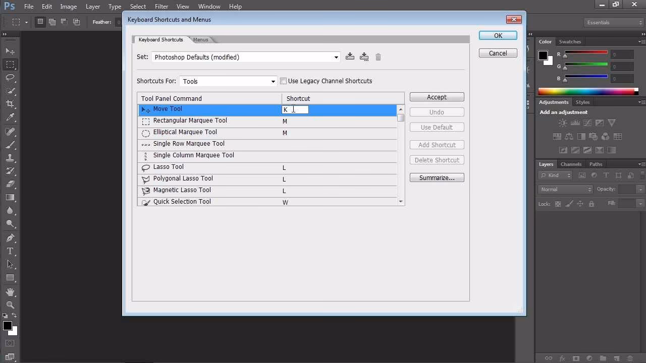 How do I change hotkeys shortcuts?