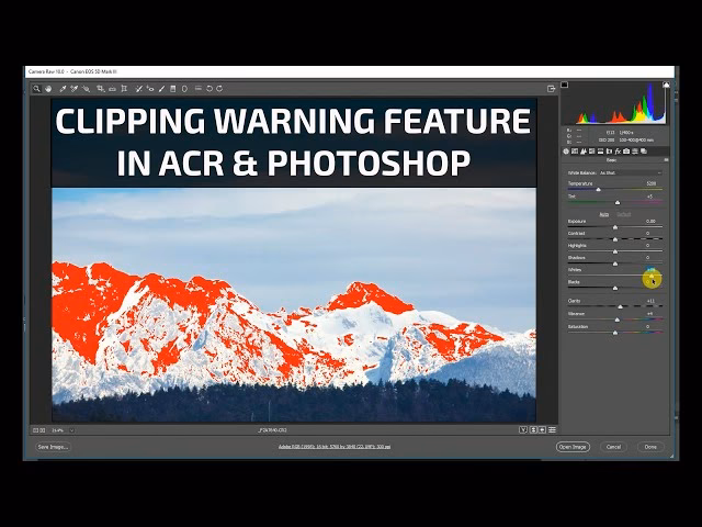 How do you show clipping in Photoshop?