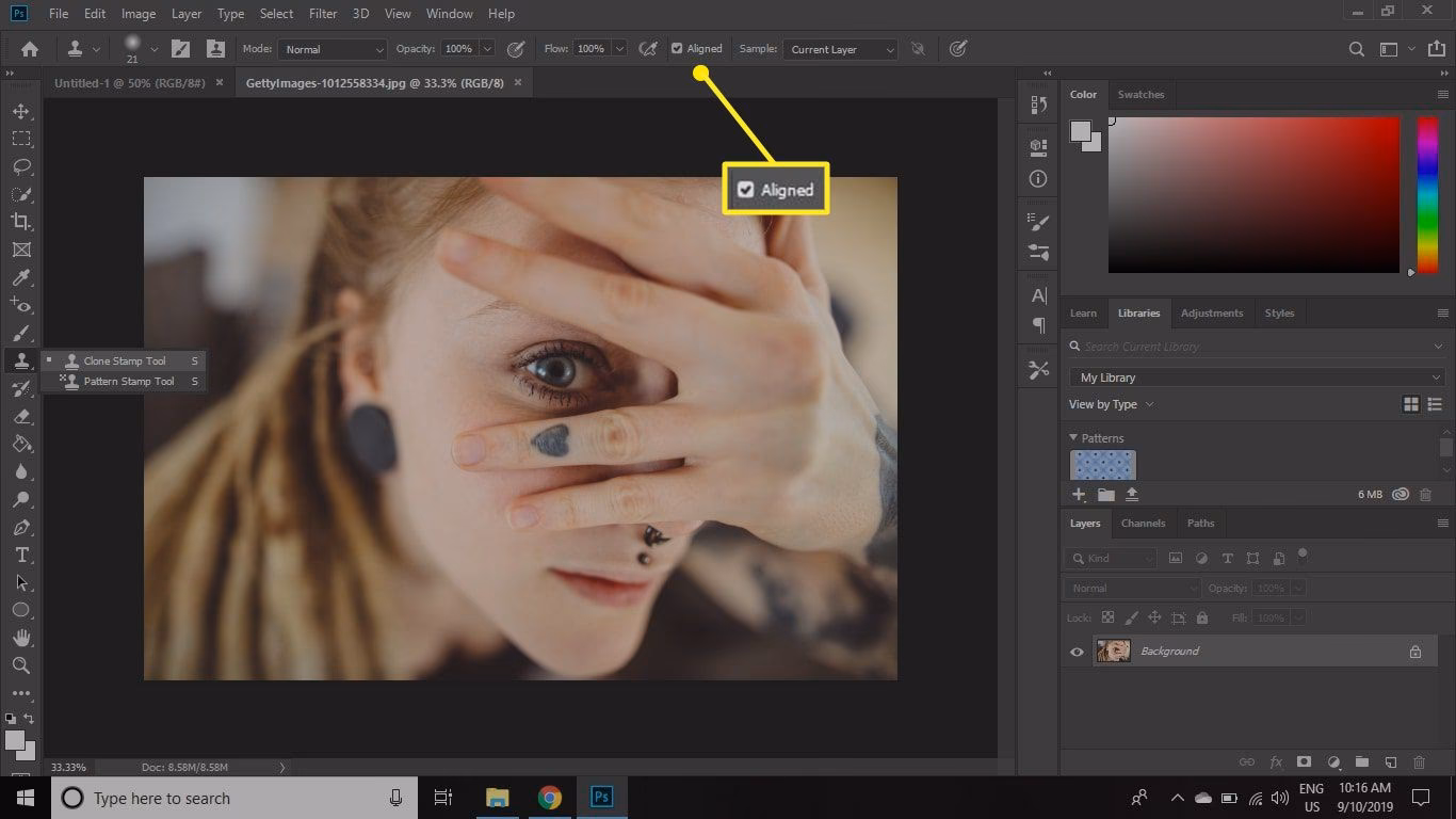 How to clone a skin in Photoshop?