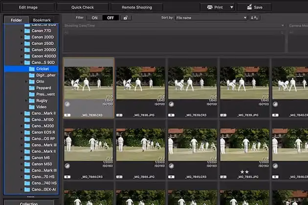 How do you stack photos in Digital Photo Professional 4?