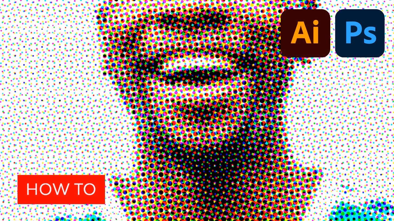 What is the halftone color effect?