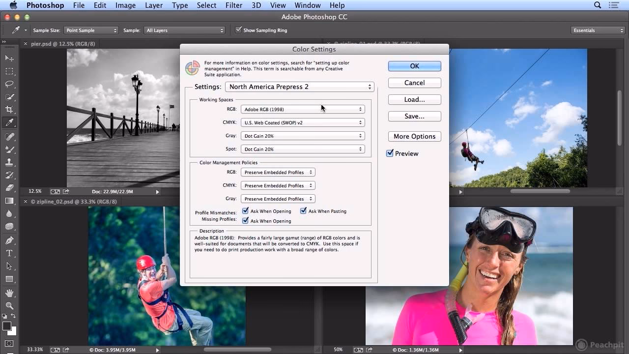 Where is Color Management in Photoshop?