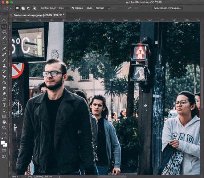 Comment mettre l'effet Flou ?
