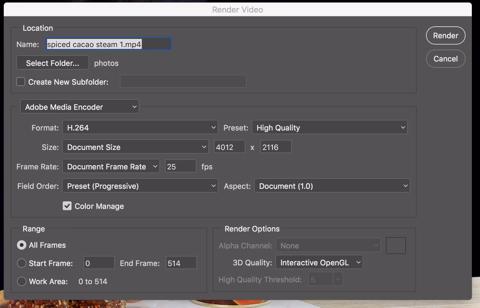 Is it better to render in Adobe Media Encoder?