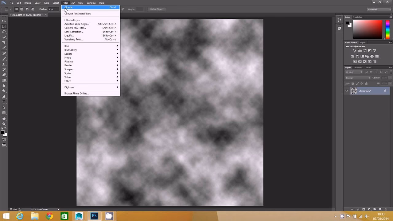 How do I convert a raster image to Photoshop?