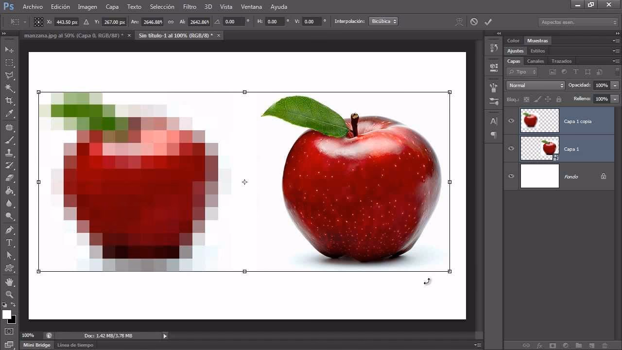 ¿Cómo transformar libremente un objeto inteligente en Photoshop?