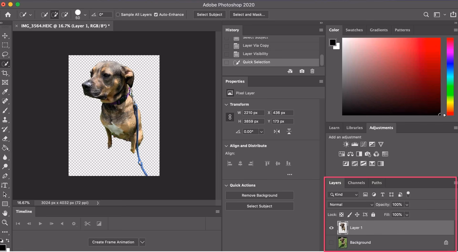 How do I copy a transparent image from Photoshop to Illustrator?
