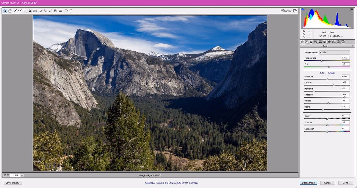 How to open CR2 file in photoshop CS6?