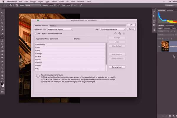 How do I create a shortcut for Photoshop on my desktop?