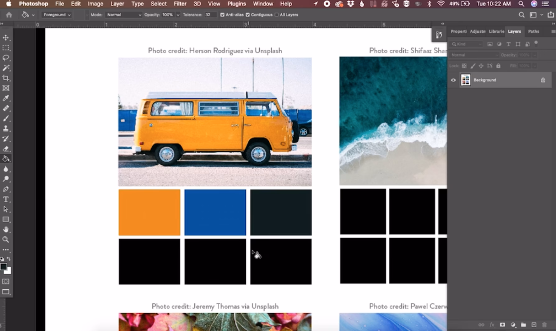 What is the difference between palette and swatch?