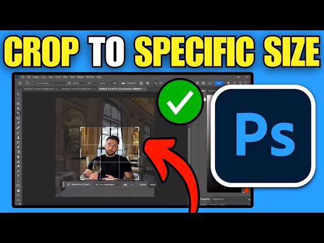 How do you set custom crop ratio in Photoshop?
