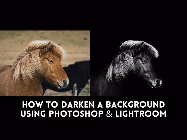 How do I darken my background in Photoshop?