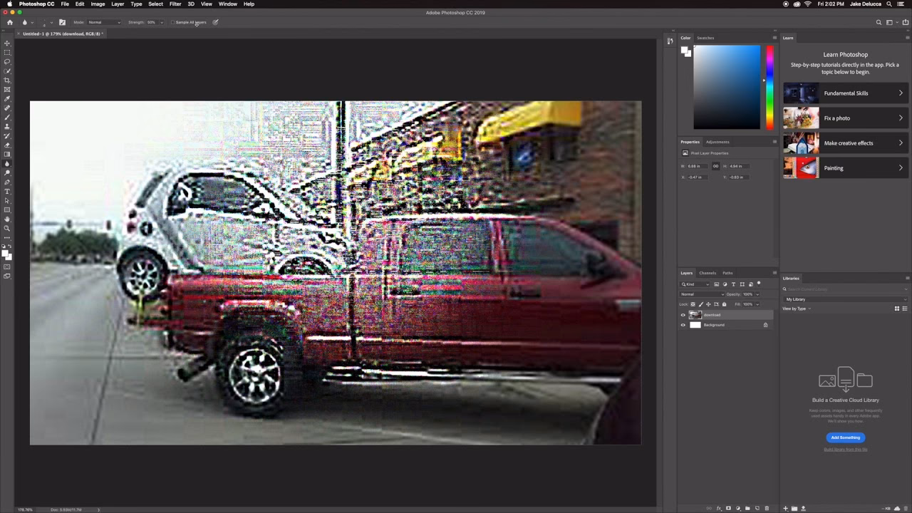 What does it mean to deep fry an image?