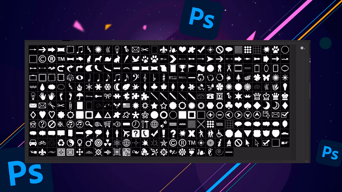 ¿Cómo puedo instalar formas en Photoshop?