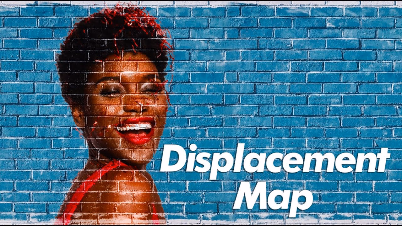 What is the displacement effect in Photoshop?