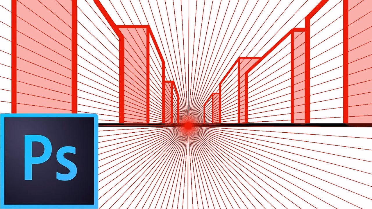 How do you draw a perspective image?