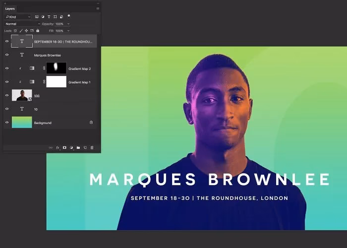 How to make a duotone effect in Photoshop?