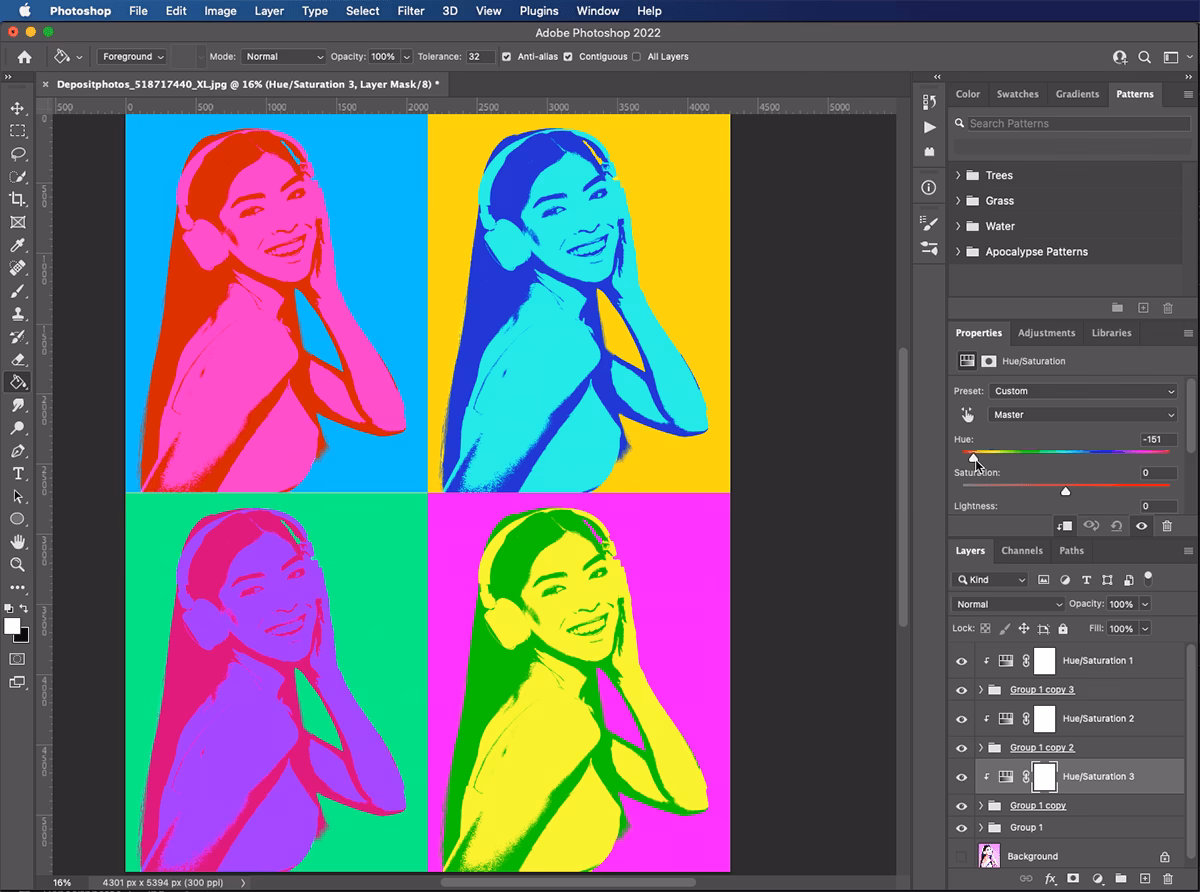 How to make a photo more dynamic in Photoshop?