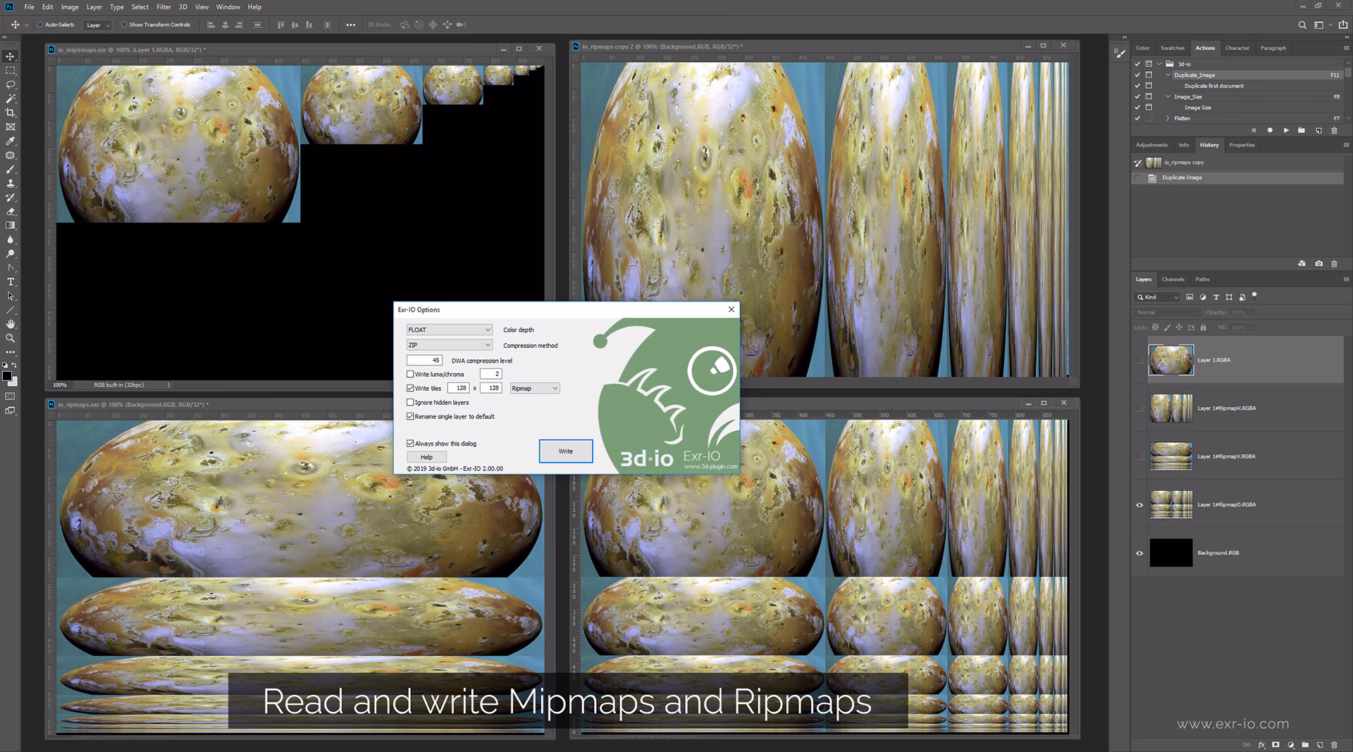 How do I convert EXR to HDR in Photoshop?