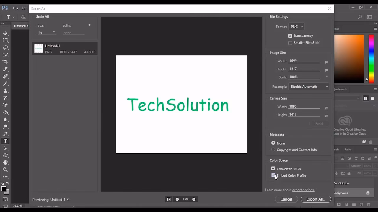 Should you embed a color profile in Photoshop?