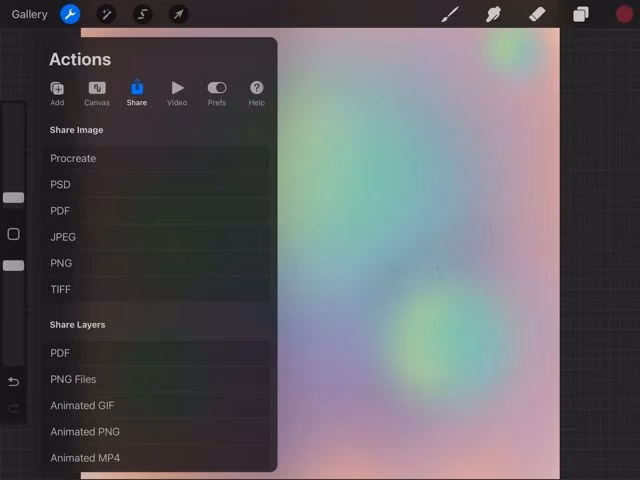 Can Procreate create PSD files?