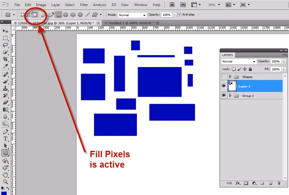 How do you fill paths in Photoshop?