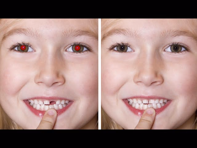 How to fix a red eye in a picture?