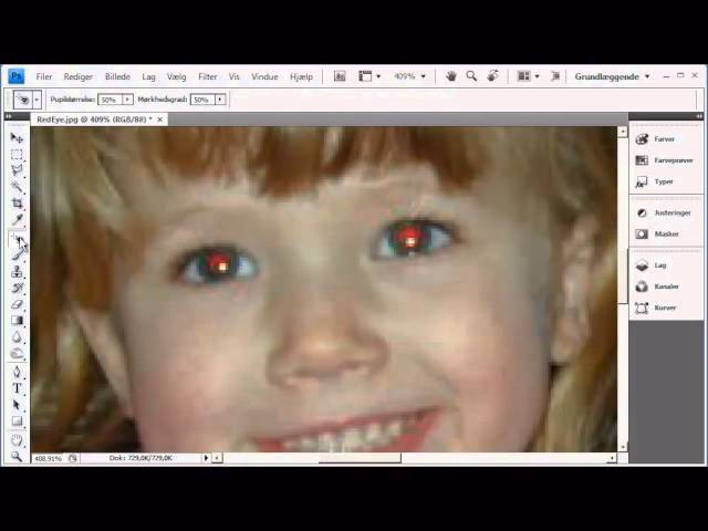 Hvorfor bliver mine øjne røde på billeder?