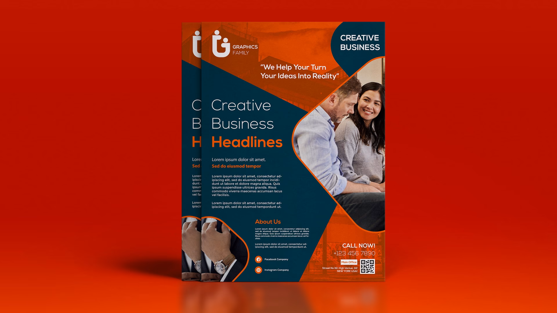 What size is a flyer in Photoshop?