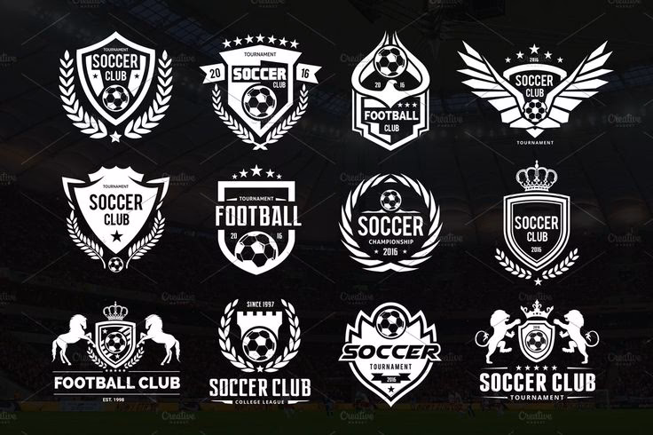 What are football logos called?